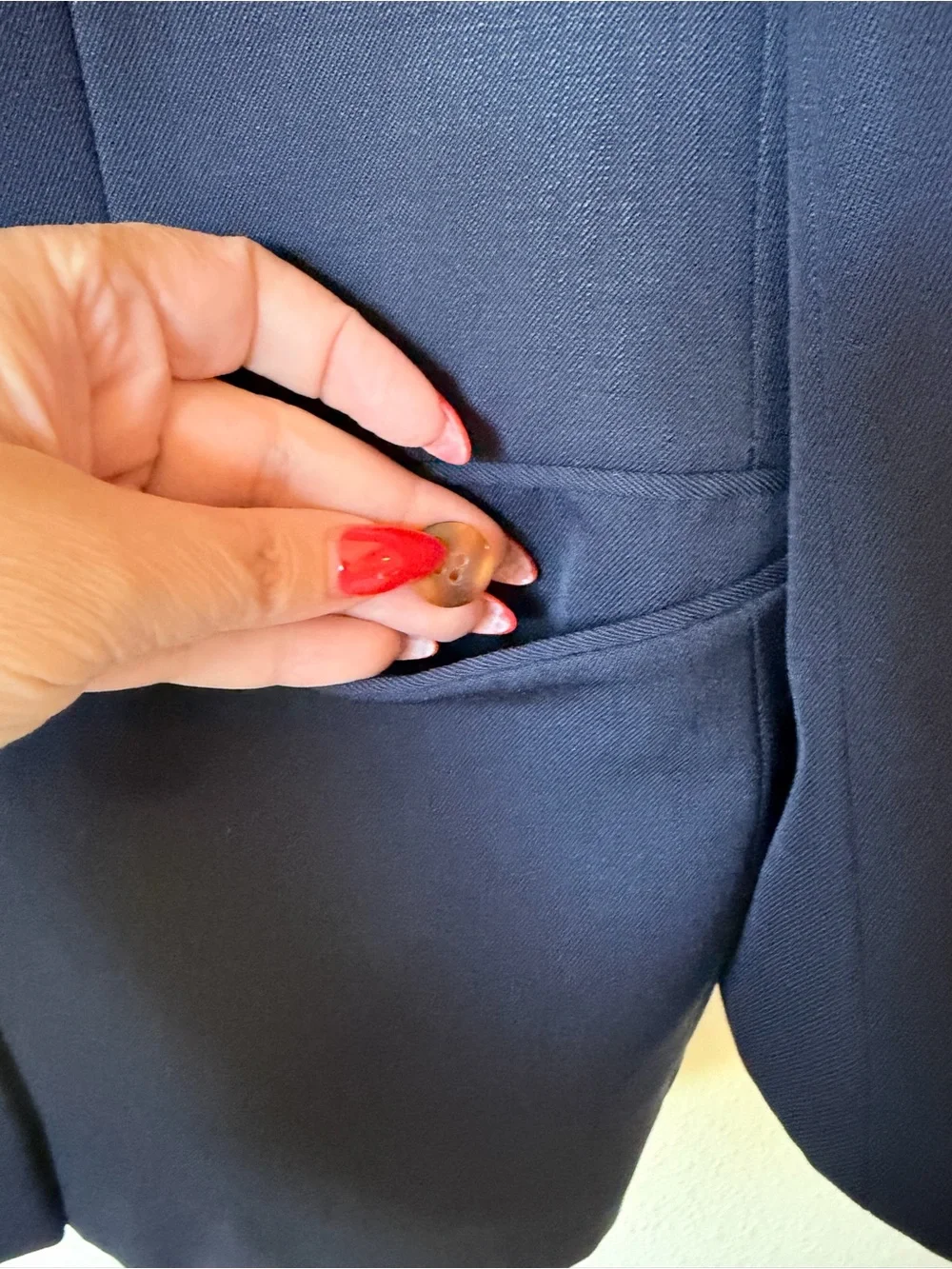 Vintage Givenchy Navy Double-Breasted Blazer